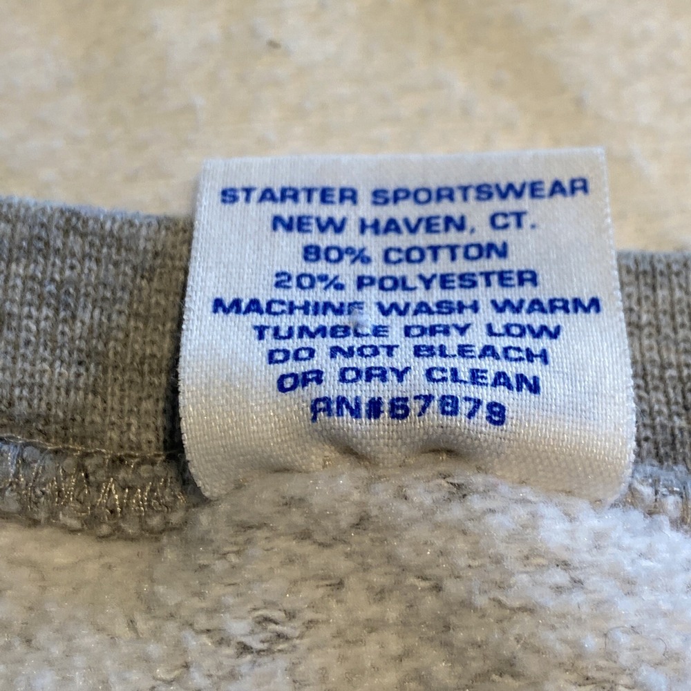 Vtg 1995 NFL Green Bay Packers Starter Grey Cotton Sweatshirt USA Size XL - Picture 5 of 7